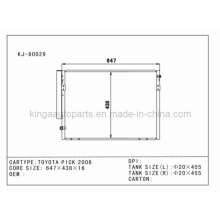 Tout nouveau condensateur automatique en aluminium pour Toyota Pick 2006